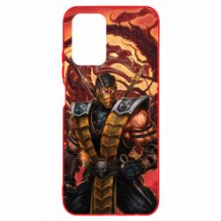 Чехол для Xiaomi Redmi Note 10 Mortal Kombat Scorpion - PrintSalon