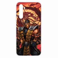 Чехол для Realme 6 Mortal Kombat Scorpion-PrintSalon Чехол для Realme 6 Mortal Kombat Scorpion