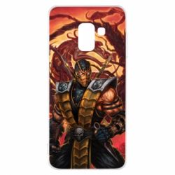 Чехол для Samsung A8 2018 Mortal Kombat Scorpion - PrintSalon