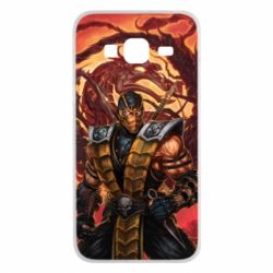 Чехол для Samsung J3 2016 Mortal Kombat Scorpion - PrintSalon