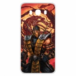 Чехол для Samsung J7 2016 Mortal Kombat Scorpion - PrintSalon