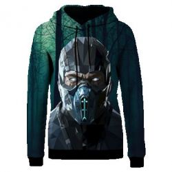 Жіноче 3D худі Mortal Kombat Sub-Zero