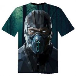 Мужская футболка 3D Mortal Kombat Sub-Zero - PrintSalon