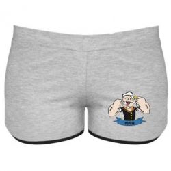 Жіночі шорти Моряк Папай - PrintSalon