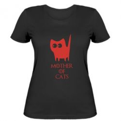 Женская футболка Mother of cats - PrintSalon