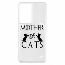 Чохол для Samsung S21 Ultra Mother of cats1 - PrintSalon