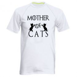 Чоловіча футболка для спорту Mother of cats1 - PrintSalon