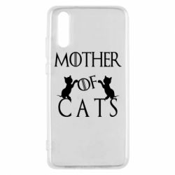 Чохол для Huawei P20 Mother of cats1 - PrintSalon