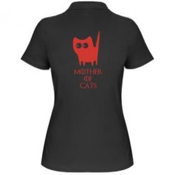 Женское поло Mother of cats - PrintSalon