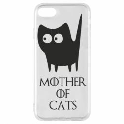 Чехол для iPhone 7 Mother of cats - PrintSalon