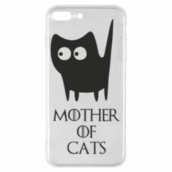 Чехол для iPhone 7 Plus Mother of cats - PrintSalon
