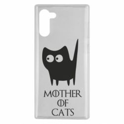 Чехол для Samsung Note 10 Mother of cats - PrintSalon