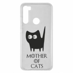 Чехол для Xiaomi Redmi Note 8 Mother of cats - PrintSalon