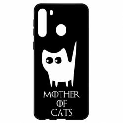 Чехол для Samsung A21 Mother of cats - PrintSalon