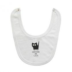 Слюнявчик  Mother of cats - PrintSalon