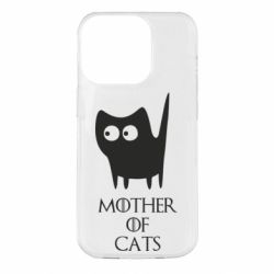 Чехол для iPhone 14 Pro Mother of cats - PrintSalon