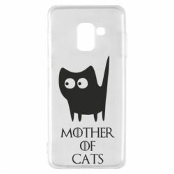 Чехол для Samsung A8 2018 Mother of cats - PrintSalon