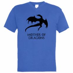 Мужская футболка  с V-образным вырезом Mother of dragons 1 - PrintSalon