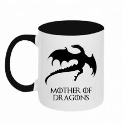 Чашка двухцветная 320ml Mother of dragons 1 - PrintSalon
