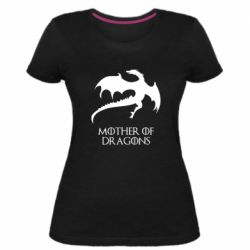 Женская премиум футболка Mother of dragons 1 - PrintSalon