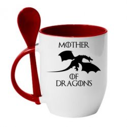 Чашка с ложкой Mother Of Dragons - PrintSalon