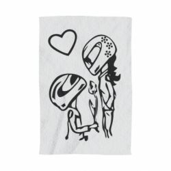 Полотенце с принтом MOTO LOVE - PrintSalon