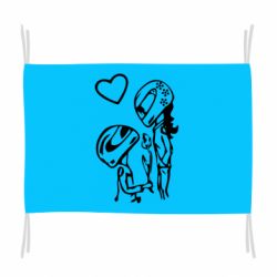 Флаг MOTO LOVE