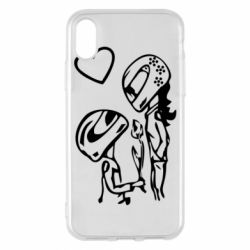 Чехол для iPhone X/Xs MOTO LOVE - PrintSalon
