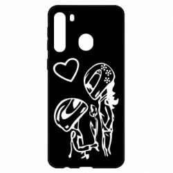 Чехол для Samsung A21 MOTO LOVE - PrintSalon