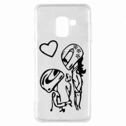 Чехол для Samsung A8 2018 MOTO LOVE