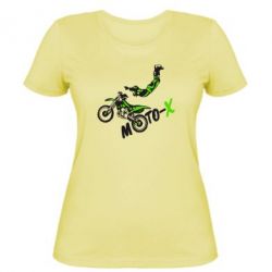 Женская футболка Moto-X - PrintSalon