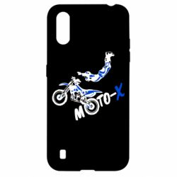 Чехол для Samsung A01/M01 Moto-X - PrintSalon