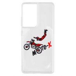 Чехол для Samsung S21 Ultra Moto-X - PrintSalon