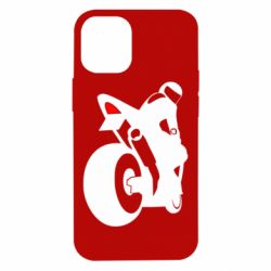 Чехол для iPhone 12 mini Мотоциклист на спорте - PrintSalon