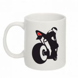Чашка 320ml Мотоциклист на спорте