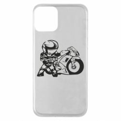 Чехол для iPhone 11 Мотоциклист - PrintSalon