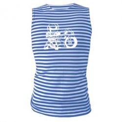 Майка-тельняшка Мотоциклист