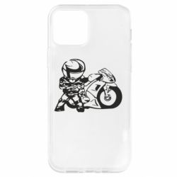 Чехол для iPhone 12 Мотоциклист - PrintSalon