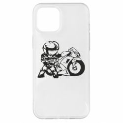 Чехол для iPhone 12 Pro Max Мотоциклист - PrintSalon