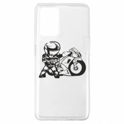 Чехол для Oppo A74 4G Мотоциклист - PrintSalon