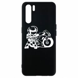 Чехол для Oppo A91/Reno3 Мотоциклист - PrintSalon