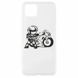 Чехол для Oppo A92s Мотоциклист - PrintSalon