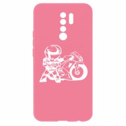 Чехол для Xiaomi Redmi 9 Мотоциклист - PrintSalon