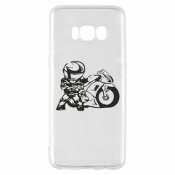 Чехол для Samsung S8 Мотоциклист - PrintSalon