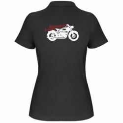 Женское поло Motorcycle forever - PrintSalon