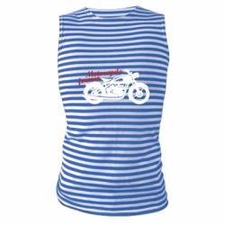 Майка-тельняшка Motorcycle forever - PrintSalon