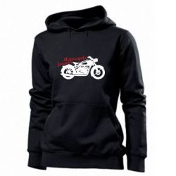 Женское худи Motorcycle forever - PrintSalon