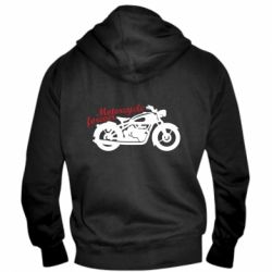 Мужское худи на молнии Motorcycle forever - PrintSalon