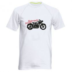 Мужская футболка для спорта Motorcycle forever - PrintSalon