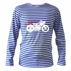 Тельняшка с длинным рукавом Motorcycle forever - PrintSalon